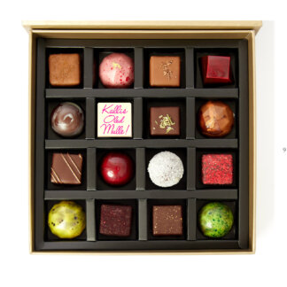 16 kommiga Kallis Oled Mulle - chocolate box with 16 chocolates - You are Dear to Me