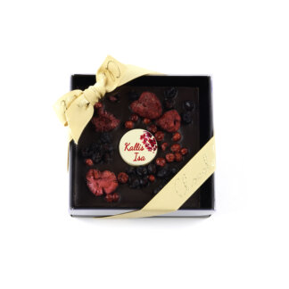 Dark chocolate tablet with berries - Dear Father