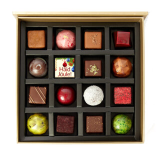 16 kommiga Haid Joule- chocolate box with 16 chocolates Merry Xmas