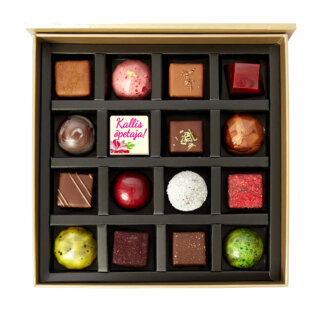 16 kommiga Kallis Opetaja- chocolate box with 16 chocolates-Dear Teacher