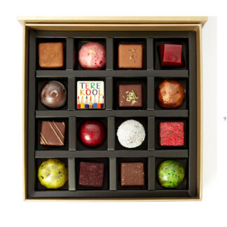 16 kommiga Tere Kool- chocolate box with 16 chocolates-Back to School