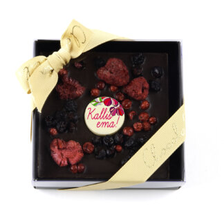 Dark chocolate tablet with berries - Kallis ema! (Dear Mother)