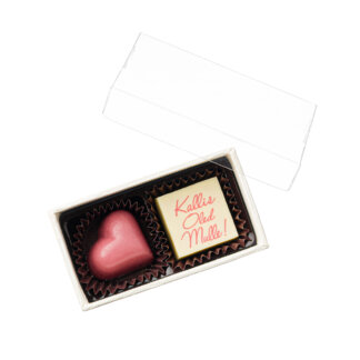 Transparent chocolate box Kallis oled mulle! - 2 chocolates