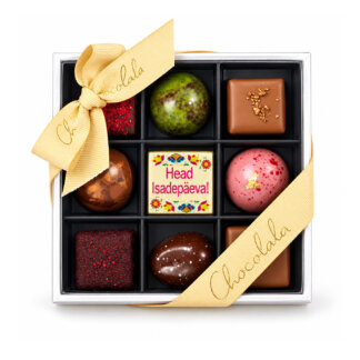 9 šokolaadiga läbipaistev karp - Head Isadepaeva-Transparent 9 chocolate box Empty - Happy fathers day1