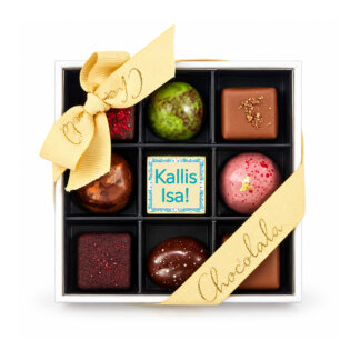 9 šokolaadiga läbipaistev karp -Kallis Isa-Transparent 9 chocolate box Dear Father1