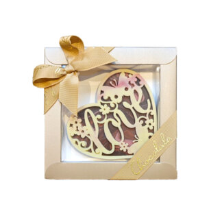 Sudamekujuline rubiinsokolaadist tahvel-love-Heart-shaped tablet with ruby chocolate-love-70g