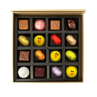 2026-Kuldne-kommikarp-16-šokolaadiga-Lihavotted-Golden-gift-box-Easter-16-candies
