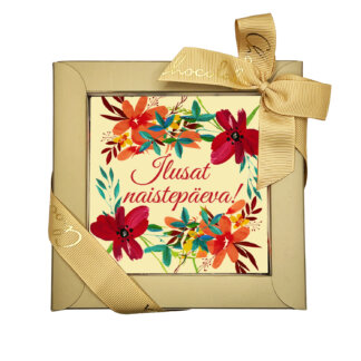 Kolmekihiline šokolaaditahvel šampanja täidise-Ilusat-Naistepaeva-Happy Womens day